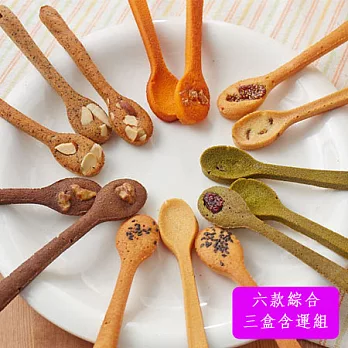 【Levic】法式手工湯匙餅乾(六款綜合、三盒免運組)