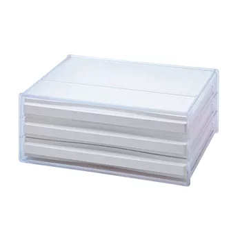 【nicegoods 好東西】DDH-103三層橫式桌上資料櫃白