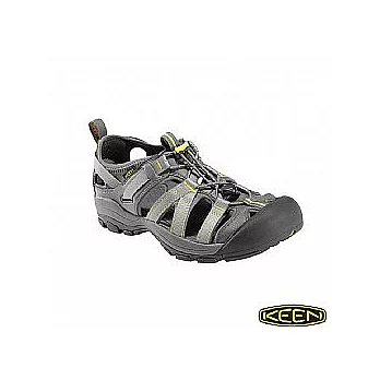 KEEN 男 OWYHEE護趾涼鞋(深灰-黃)10.5深灰-黃