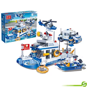 邦寶積木 BanBao 警察系列 8342 水上巡警