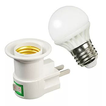 《節能生活家》E27 3W LED陶瓷燈泡燈座組-暖白光