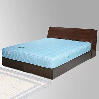 《Homelike》諾雅5尺床組-雙人胡桃木紋