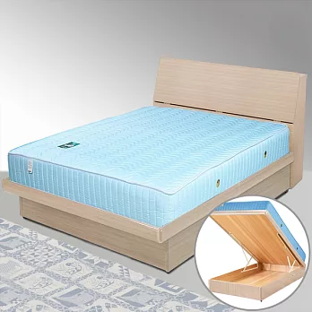 《Homelike》諾雅3.5尺掀床組-單人-白橡木紋