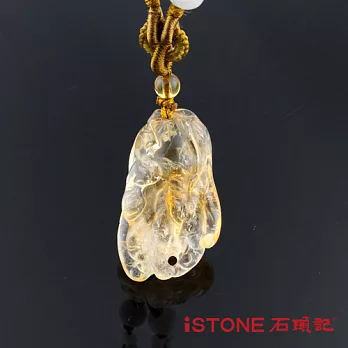 【石頭記】 精雕黃水晶-掌握財富-13.4g