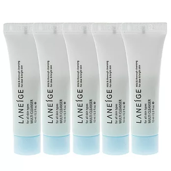 LANEIGE 蘭芝 4合1清新潔面乳(10ml)*5入