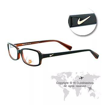 NIKE經典LOGO光學眼鏡 深棕 # NIKE-7803AF-240