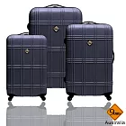 Gate9 經典蘇格蘭紋系列ABS輕硬殼旅行箱/行李箱/登機箱三件組