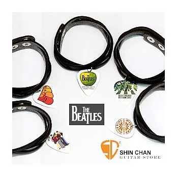 絕對限量-THE BEATLES披頭四(青蘋果)類皮革手鍊【T-na手創品牌】款式A