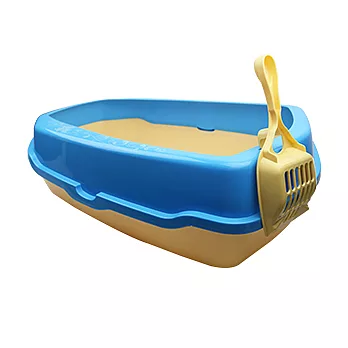 ◆ Woofy House ◆ 印花高腳型貓便盆!!! 天空藍