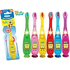 TWINKLERS-海綿寶寶系列-兒童專用牙刷閃燈款(附吸盤)-加送棉花糖兒童牙膏一條