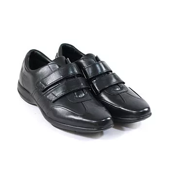 CLARKS_克拉克 (男款) 健布系列黏沾式氣墊鞋6黑色