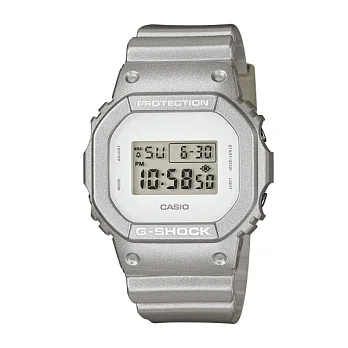 G-SHOCK 破天荒流行性時尚潮流運動腕錶-銀灰-DW-5600SG-7
