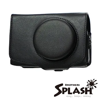 SPLASH 手工皮套 For SAMSUNG EX2 專用 網紋一件式 黑