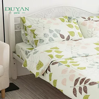 DUYAN《森活慢遊》雙人加大三件式100%純棉床包組