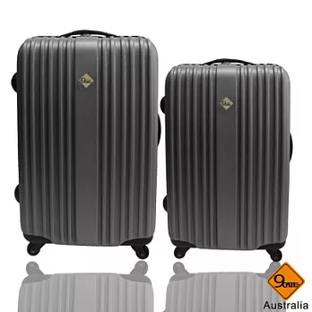 Gate9五線譜系列ABS霧面旅行箱/行李箱兩件組28+24酷灰色