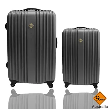 Gate9五線譜系列ABS霧面旅行箱/行李箱兩件組28+20酷灰色