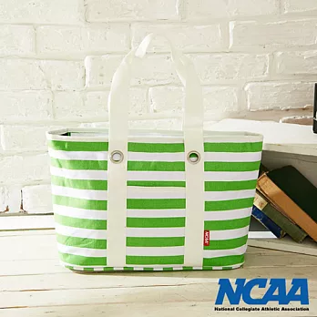 NCAA美國大學籃球 - 亮彩橫條帆布包 - 螢綠