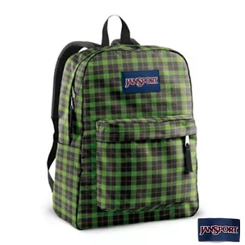 JanSport校園背包(SUPER BREAK)-細格綠