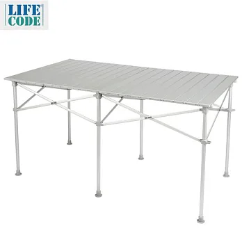 【LIFECODE】長型鋁合金蛋捲桌/折疊桌 124x70cm (附收納袋)