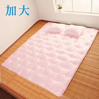 【HomeBeauty】超級Q彈棉透氣防潑水收納床墊-加大星紅