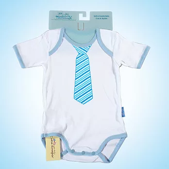 Cutie Bella包臀衣,藍邊Nectie-Stripe(6~12m)