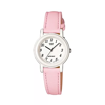 CASIO 優雅風情的簡約生活指針式時尚腕錶-粉紅-LQ-139L-4B1