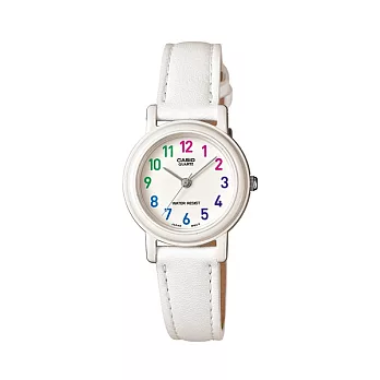 CASIO 優雅風情的簡約生活指針式時尚腕錶-白-LQ-139L-7B