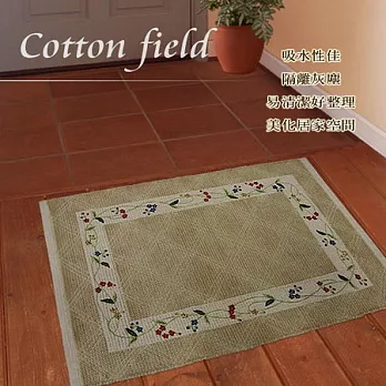 棉花田【花草集】純棉香奈絨提花刺繡踏墊-TRICIA(50x80cm)