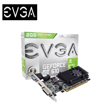 EVGA 艾維克 GT610 2GB LP 顯示卡