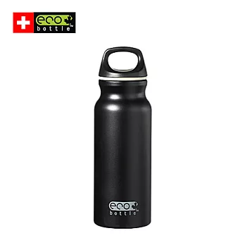 【瑞士ECO BOTTLE】Basicline系列400ml寬口隨身水瓶_黑#15002