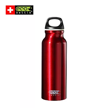 【瑞士ECO BOTTLE】Basicline系列650ml寬口隨身水瓶_紅#15014