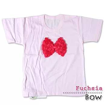 Cutie Bella短袖上衣/T恤-粉T Bow Fuchsia