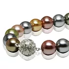 【小樂珍珠專賣店】甜美小女人風範,美人印象不變*3A正圓頂級南洋深海貝珍珠項鍊*俐落都會知性感