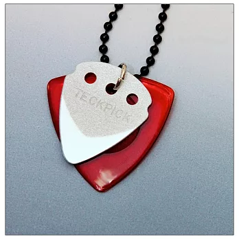 TECKPICK吉他弾片の戀(Pick項鍊)/吉他手項鍊/匹克/音樂人/搖滾必備單品紅色