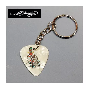 限量-Ed Hardy美國潮牌 Pick 鑰匙圈(刺青骷髏劍G)/吉他彈片/音樂人最愛匹克配件(美國進口)