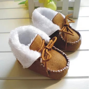 可愛寶寶學步鞋6M咖啡-麂皮男寶寶-鞋外