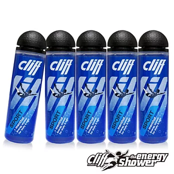 【德國Cliff】運動型男洗髮沐浴露-酷涼薄荷配方250ml(5瓶組)