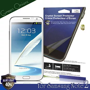 美國Green Onions Samsung Galaxy Note2 抗藍光保護貼