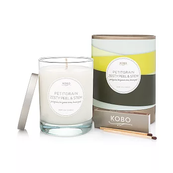 【KOBO】花彩帶蠟燭系列 佛手柑橘(大罐)