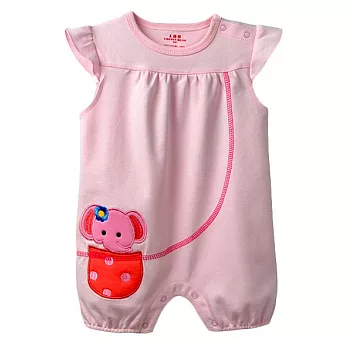 多款女款肩扣刺繡平角哈 連身衣 平腳衣 平角衣 爬服 哈衣18M包包小象