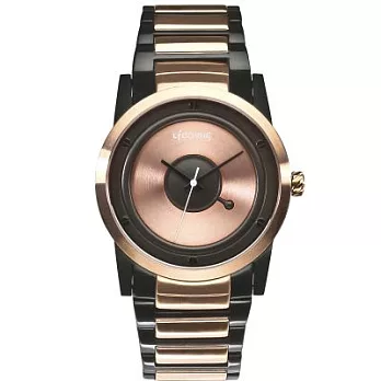 LICORNE 休憩大道經典時尚男性優質腕錶-玫瑰金-LI027MTRI-R