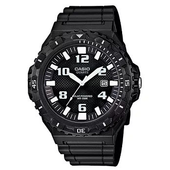 CASIO 世紀集權帝國再現時尚優質霸氣腕錶-黑-MRW-S300H-1B