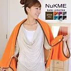 棉花田【NuKME】時尚創意多功能隨意毯-鮮橘色鮮橘色