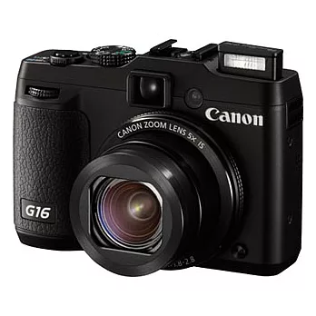 【Canon】PowerShot G16(公司貨)+SDHC32GC10+專用電池+清潔組+讀卡機+小腳架+保護貼+原廠相機包-