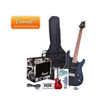Comet 重金屬AX-1電吉他全配備套餐【Comet吉他專賣店/AX1/吉他套餐】虎紋黑