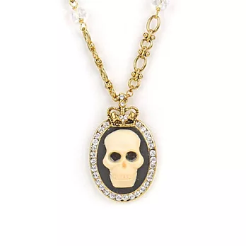 Chicist 吸血伯爵的告白項鍊古董金/透明白