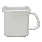 《野田琺瑯》杯型附蓋儲物罐白色