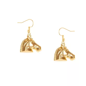 【Anna Lou OF LONDON】倫敦品牌 Horse Earrings 英國皇室駿馬金耳環