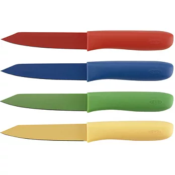 《OXO》多功 能漾彩小刀組(4入)