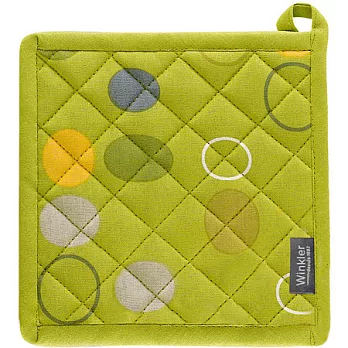 《WINKLER》DOTS 漾彩圓點隔熱墊(春嫩綠 2入)